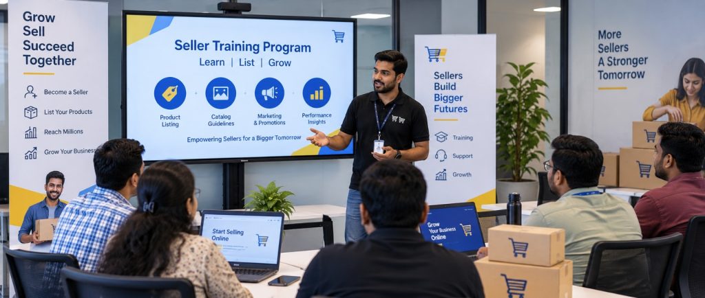 Seller Acquisition and Training for an E-Commerce Major