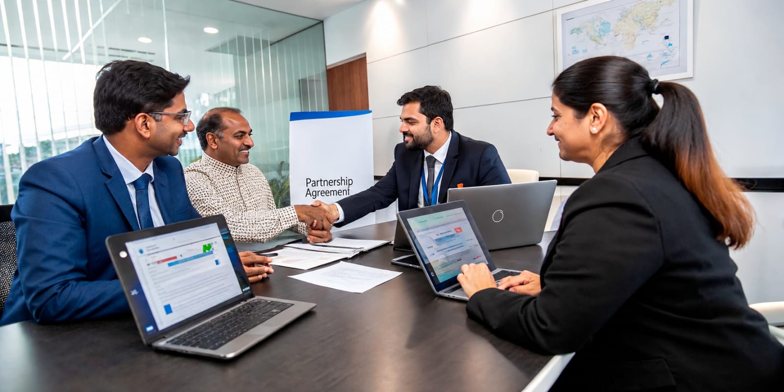 Marconix sales team in a business conversation